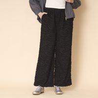 denicher/モノトーンフラワージャガード　イージーパンツ